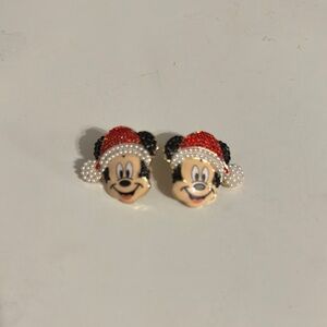 Mickey Mouse Santa Earrings